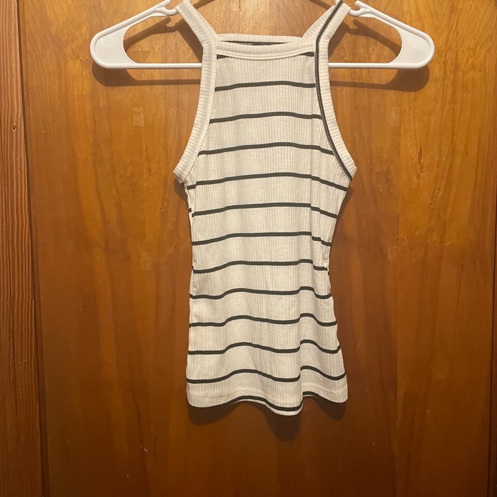 2 SHEIN Black and White Fitted Tank Tops
